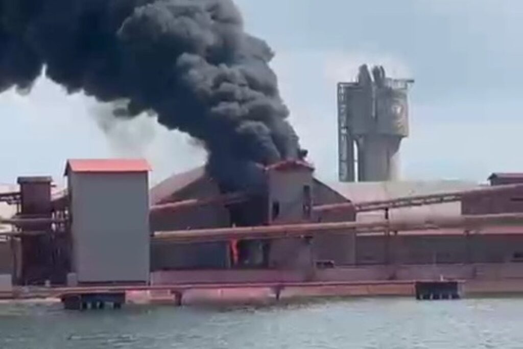 Kebakaran gudang npk, pt pim, aceh utara, anber