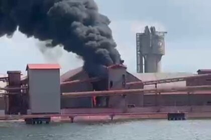 Kebakaran gudang npk, pt pim, aceh utara, anber