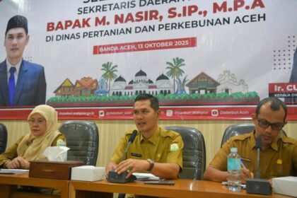 Distanbun, sekda aceh, anber